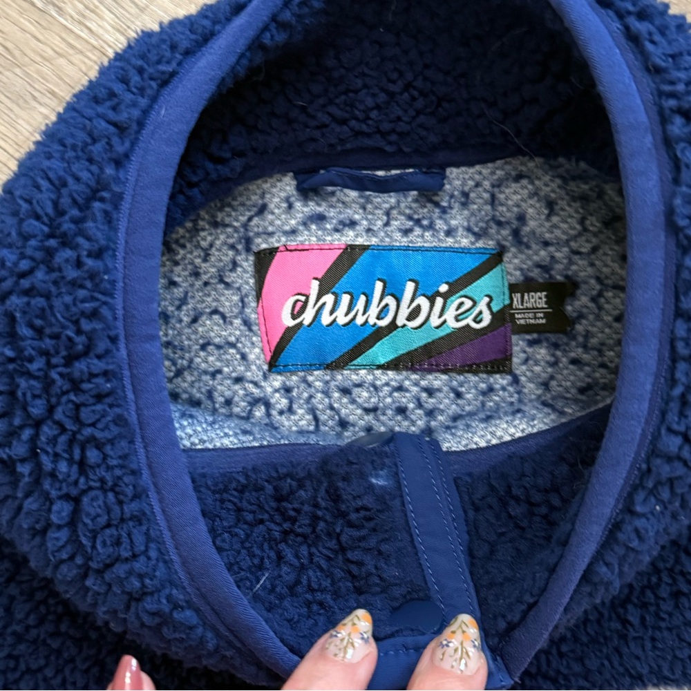 Chubbies • Sherpa Fleece 1/2 Snap Pullover Sweater - Picture 7 of 11